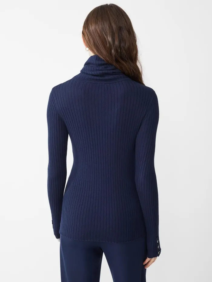 JMcLaughlin Arlette Turtleneck Navy Women Sweaters JMcLaughlin Arlette Turtleneck Navy Women Sweaters