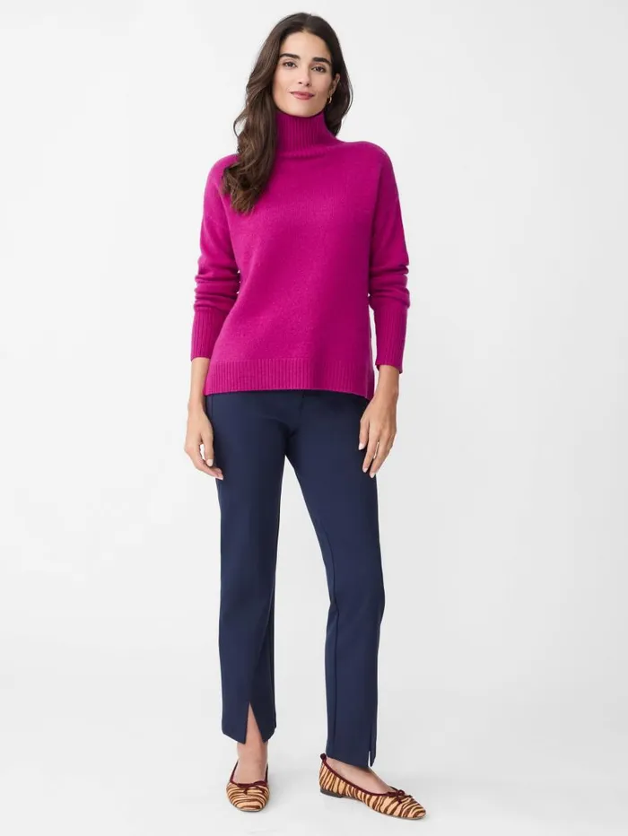 JMcLaughlin Dina Cashmere Turtleneck Violet Women Sweaters JMcLaughlin Dina Cashmere Turtleneck Violet Women Sweaters