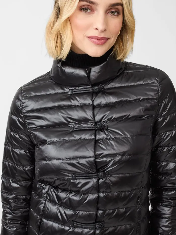 JMcLaughlin Hayes Puffer Jacket Shiny Black Women Jackets and Outerwear JMcLaughlin Hayes Puffer Jacket Shiny Black Women Jackets and Outerwear