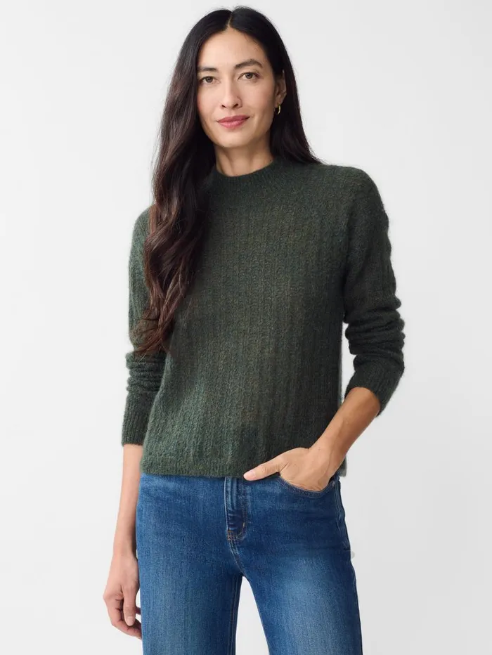 JMcLaughlin Jill Mohair Sweater Dark Olive Women Sweaters