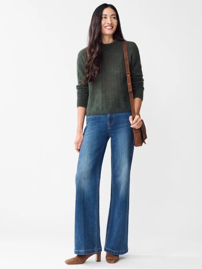 JMcLaughlin Jill Mohair Sweater Dark Olive Women Sweaters JMcLaughlin Jill Mohair Sweater Dark Olive Women Sweaters