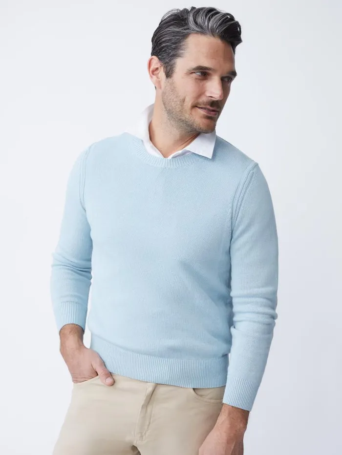 JMcLaughlin Rodrick Sweater Aqua Men Sweaters