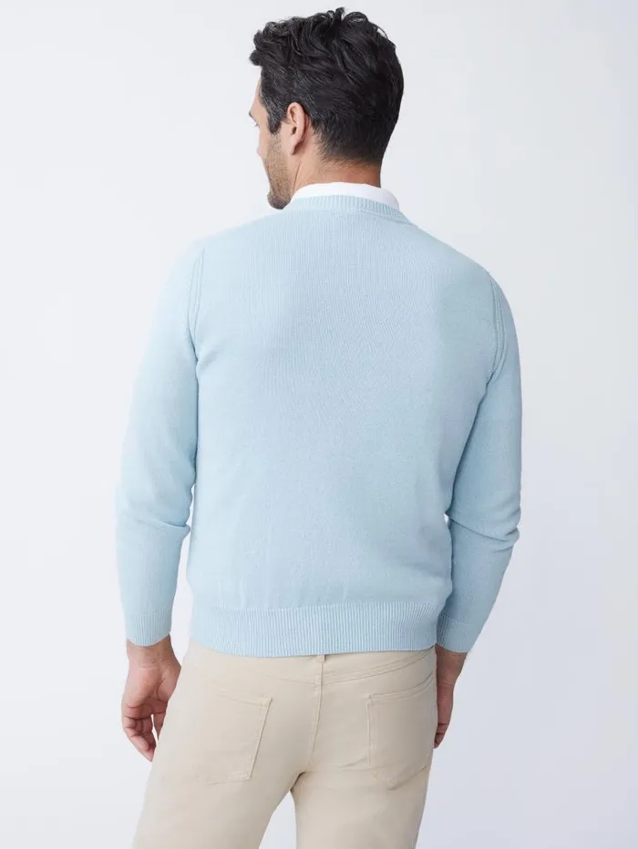 JMcLaughlin Rodrick Sweater Aqua Men Sweaters JMcLaughlin Rodrick Sweater Aqua Men Sweaters