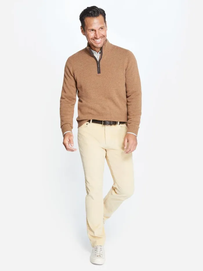 JMcLaughlin Tate Cashmere Sweater Light Coffee Men Sweaters JMcLaughlin Tate Cashmere Sweater Light Coffee Men Sweaters