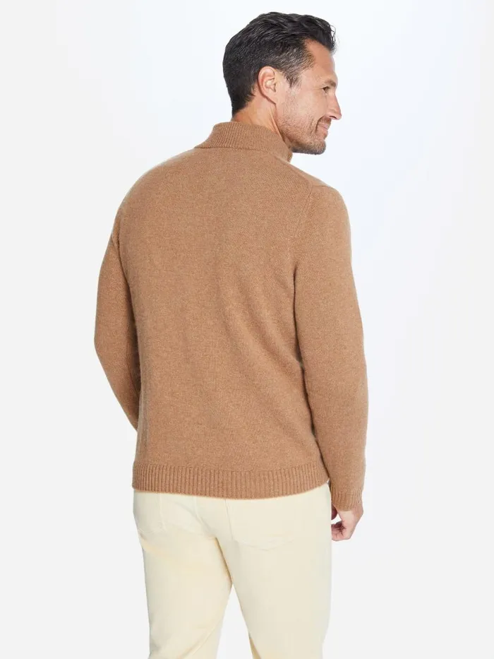 JMcLaughlin Tate Cashmere Sweater Light Coffee Men Sweaters JMcLaughlin Tate Cashmere Sweater Light Coffee Men Sweaters
