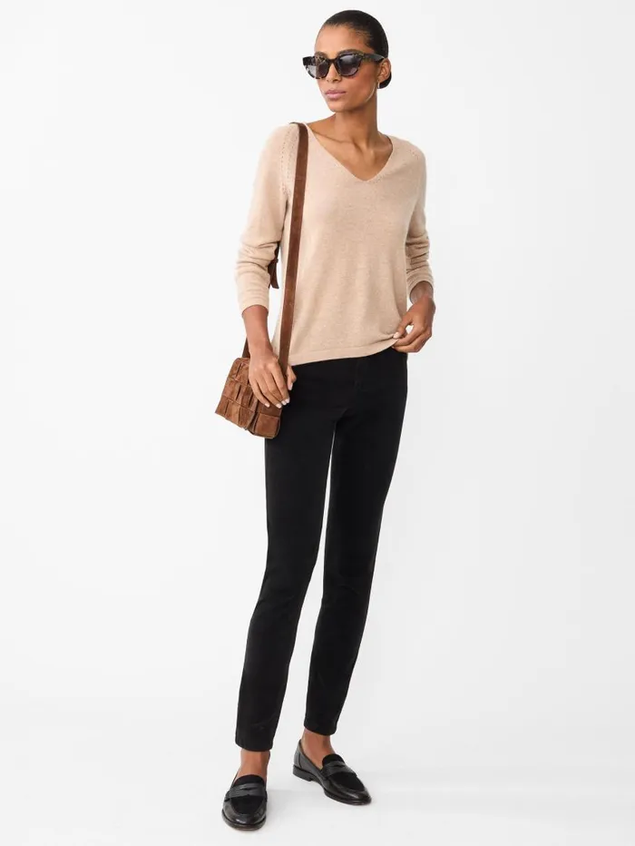 JMcLaughlin Watson Velvet Jeans Black Women Pants
