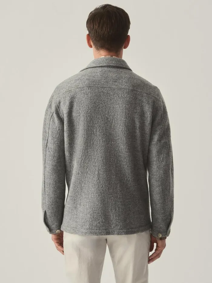 JMcLaughlin Weekender Jacket Light Gray Men Jackets and Outerwear JMcLaughlin Weekender Jacket Light Gray Men Jackets and Outerwear