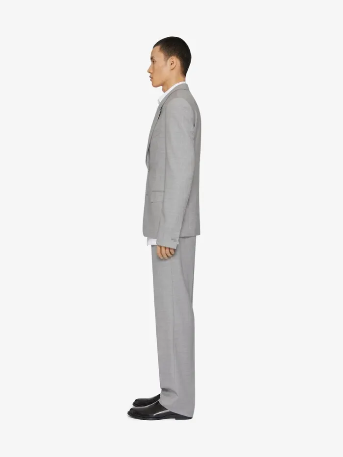 Jacket In Wool Greywhite Men Givenchy Coats and Jackets