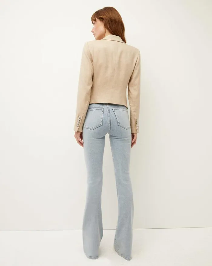 Jackets and Outerwear ShopJackets Veronica Beard Hosanna Linen Dickey Jacket Khaki Melange