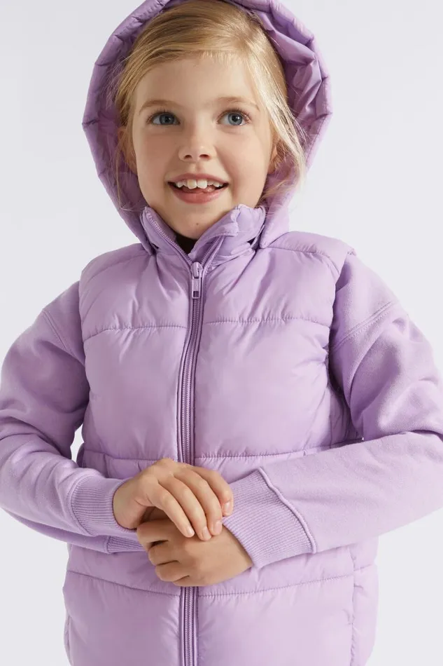 Jackets and Vests Girl Seed Heritage Core Puffer Vest Lilac