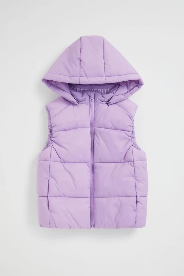 Jackets and Vests Girl Seed Heritage Core Puffer Vest Lilac