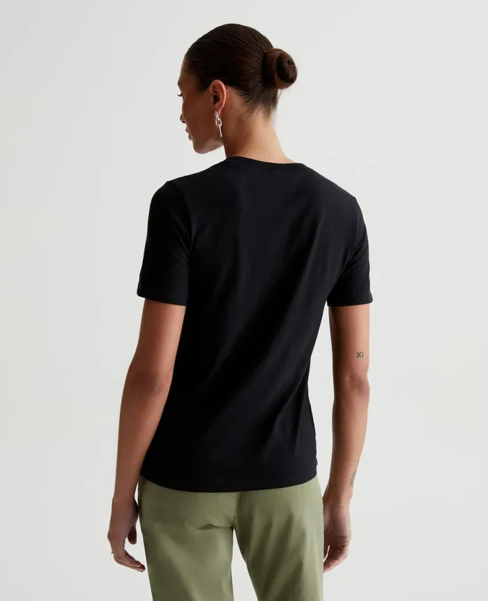 Jagger Crew True Black Women AG Jeans Tees and Tanks Jagger Crew True Black Women AG Jeans Tees and Tanks