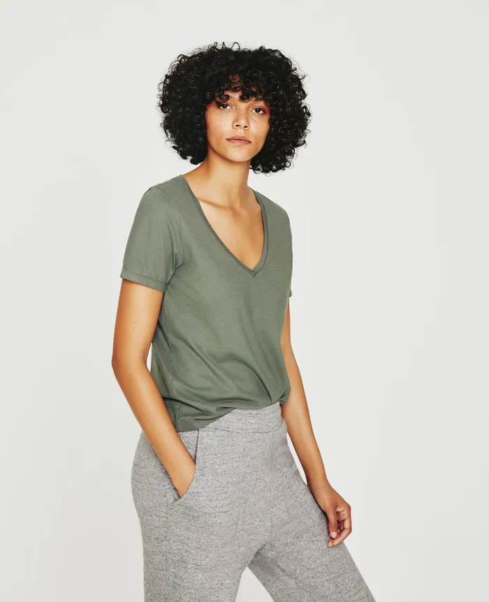 Jagger Vee Hunter Sage Women AG Jeans Tees and Tanks Jagger Vee Hunter Sage Women AG Jeans Tees and Tanks