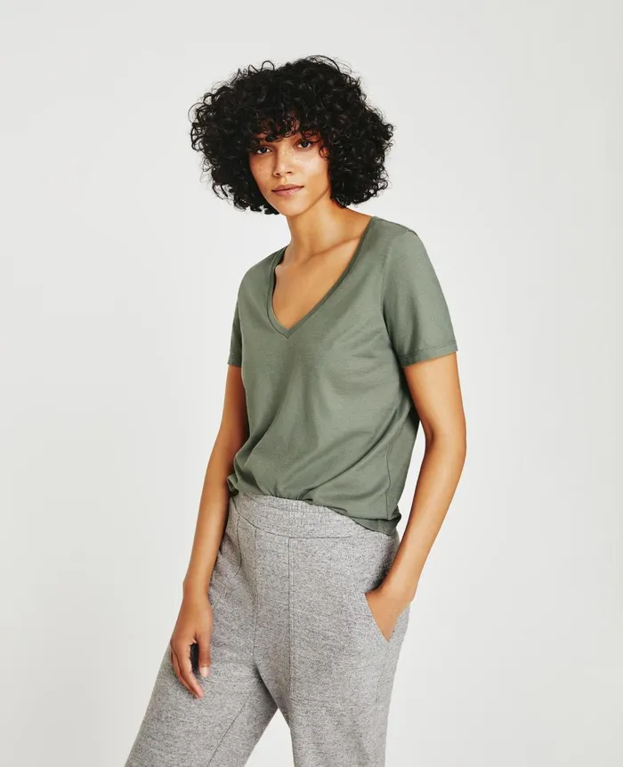 Jagger Vee Hunter Sage Women AG Jeans Tees and Tanks Jagger Vee Hunter Sage Women AG Jeans Tees and Tanks
