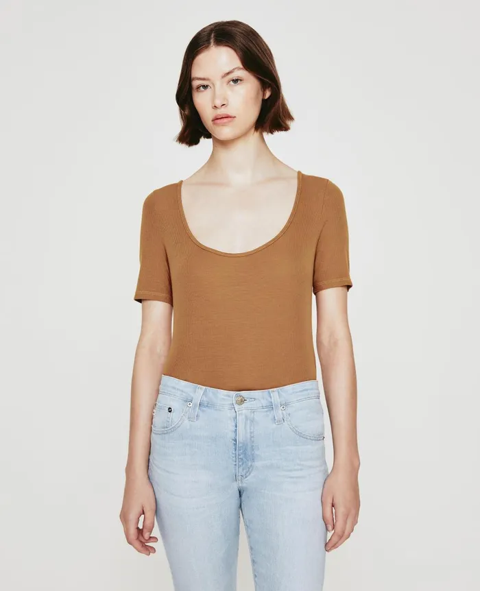 Jaxon Scoop Tree Bark Women AG Jeans Tops and Shirts Jaxon Scoop Tree Bark Women AG Jeans Tops and Shirts
