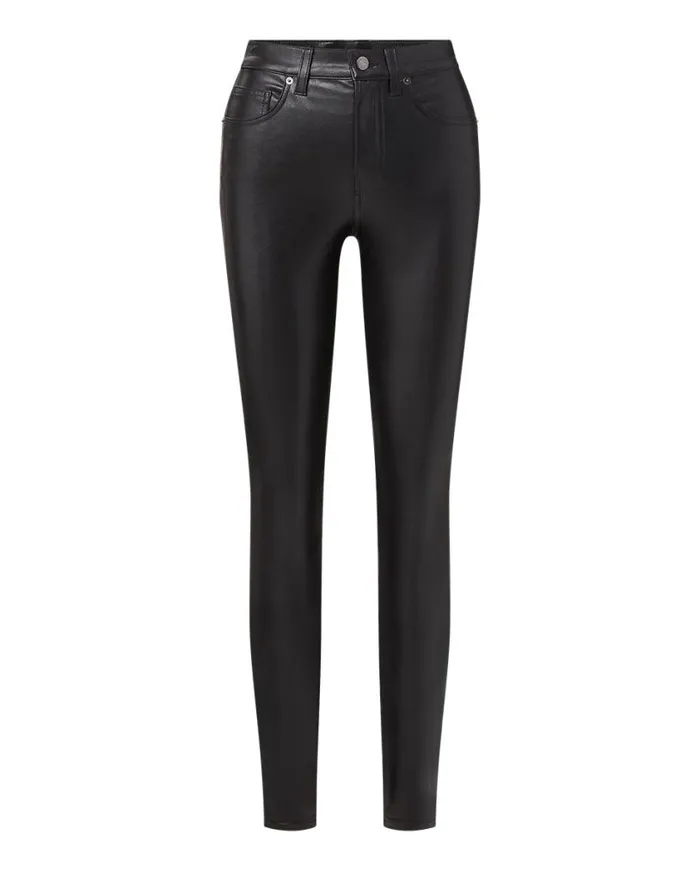 Jeans Shop Veronica Beard Debbie Skinny Vegan Leather Pant Black