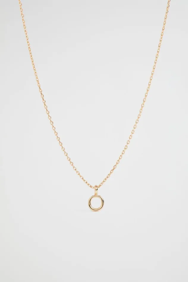 Jewellery Woman Seed Heritage Gold Initial Necklace O