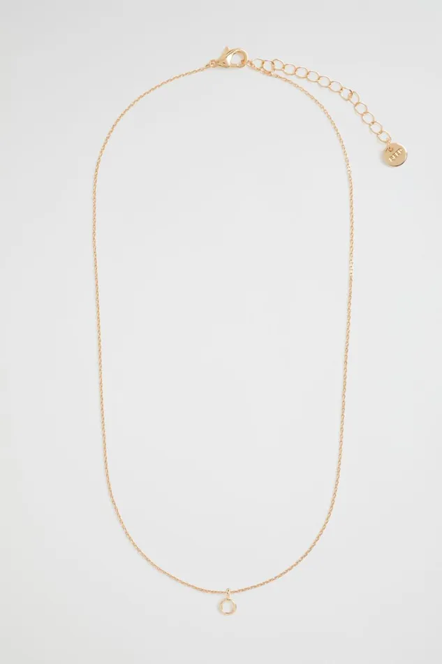 Jewellery Woman Seed Heritage Gold Initial Necklace O