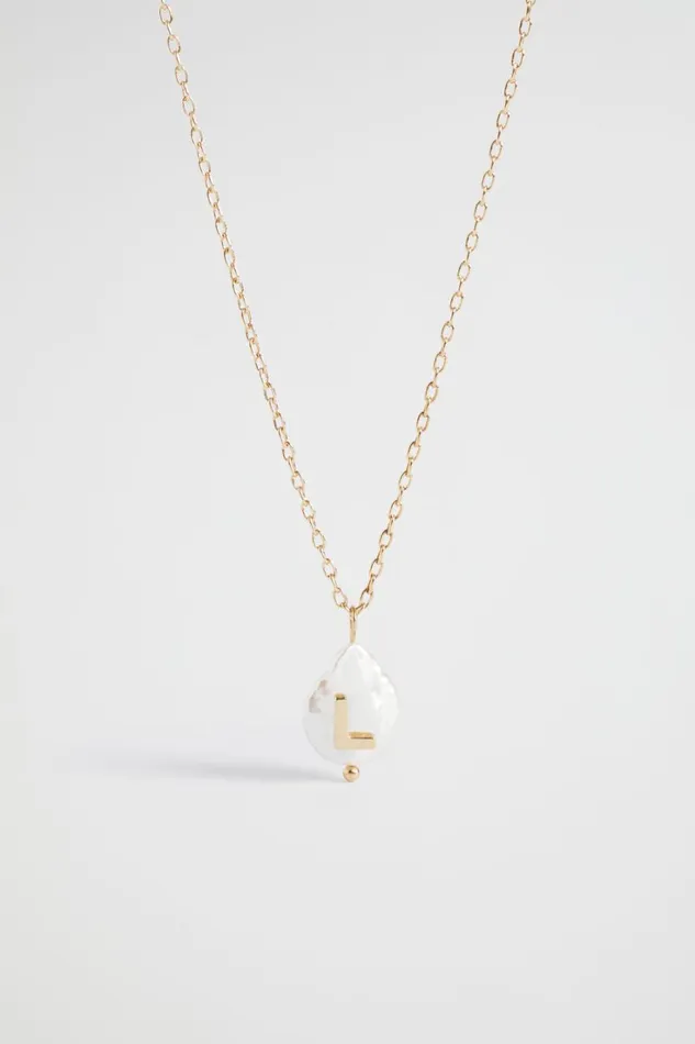 Jewellery Woman Seed Heritage Pearl Alphabet Necklace L