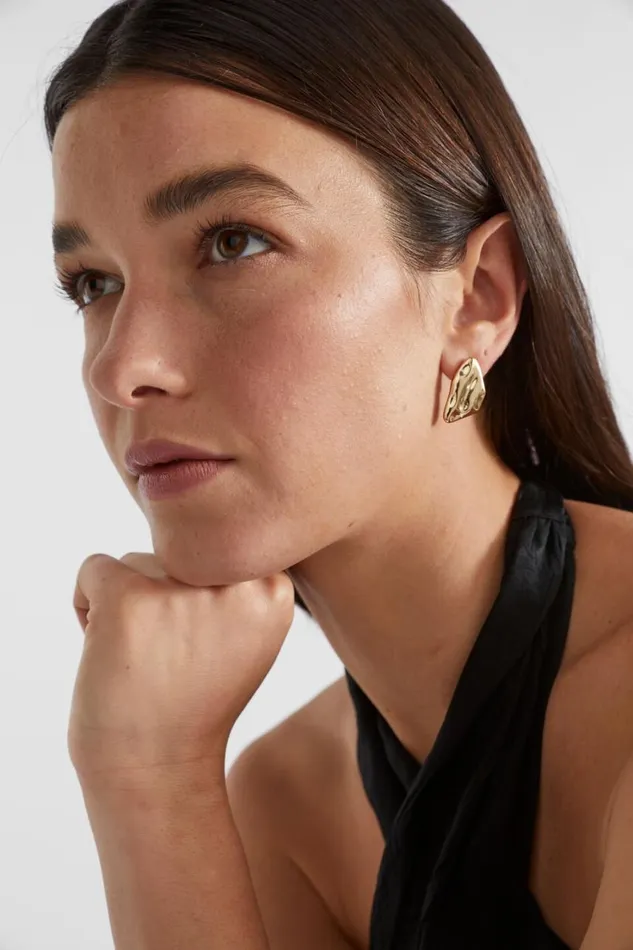 Jewellery Woman Seed Heritage Sculptural Stud Gold