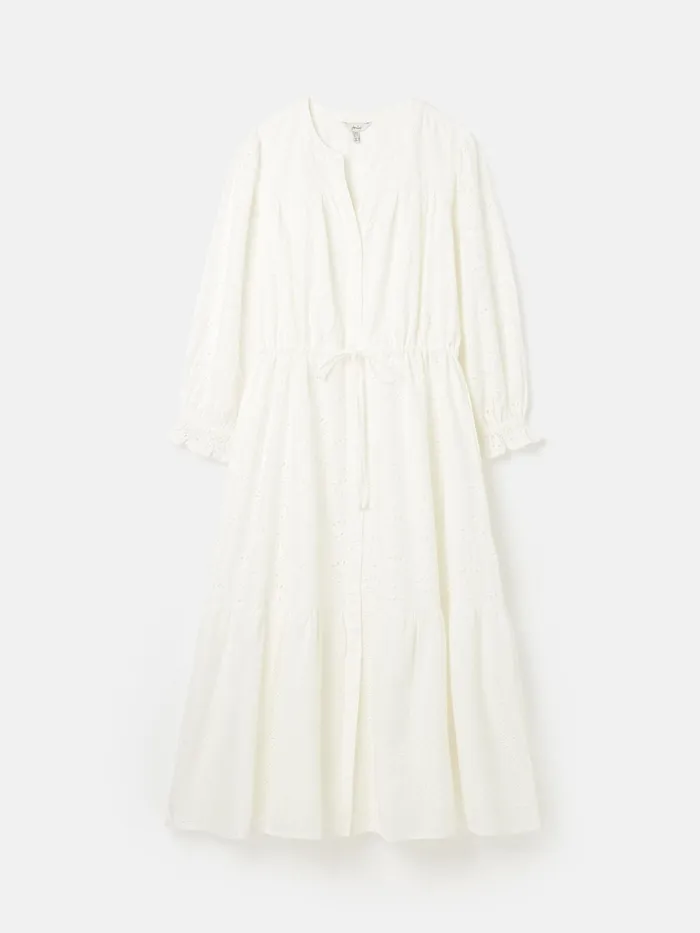 Joules Dresses Chalk White Broderie Dress 8211 Women