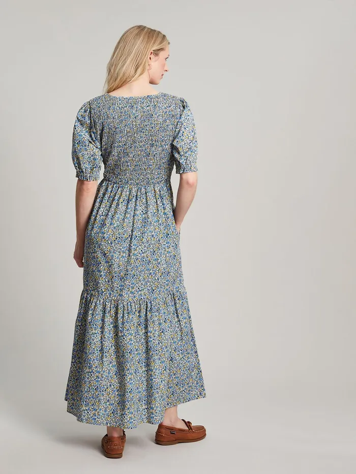 Joules Dresses Cream Aura Tiered Cotton Dress 8211 Women