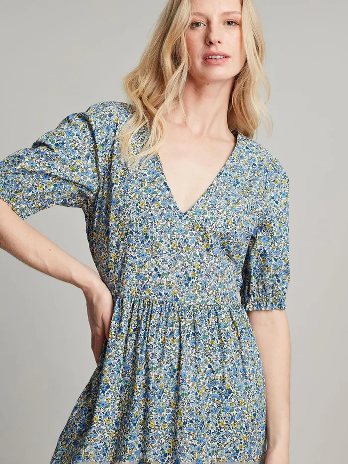 Joules Dresses Cream Aura Tiered Cotton Dress 8211 Women
