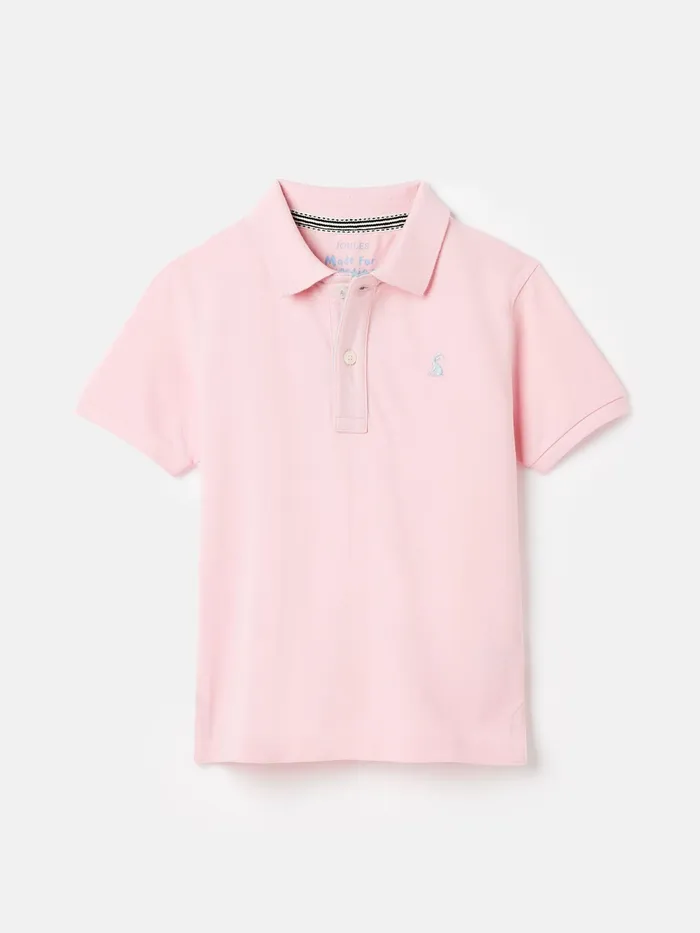 Joules Polo Shirts Pink Pique Cotton Polo Shirt 8211 Boys