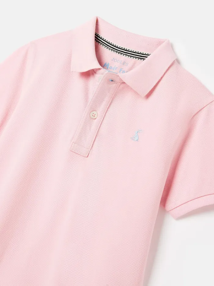 Joules Polo Shirts Pink Pique Cotton Polo Shirt 8211 Boys