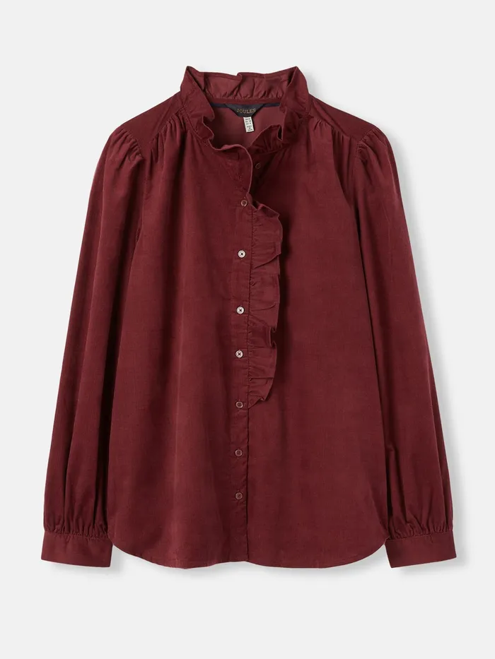 Joules Shirts and Blouses Burgundy Red Cord Blouse 8211 Women