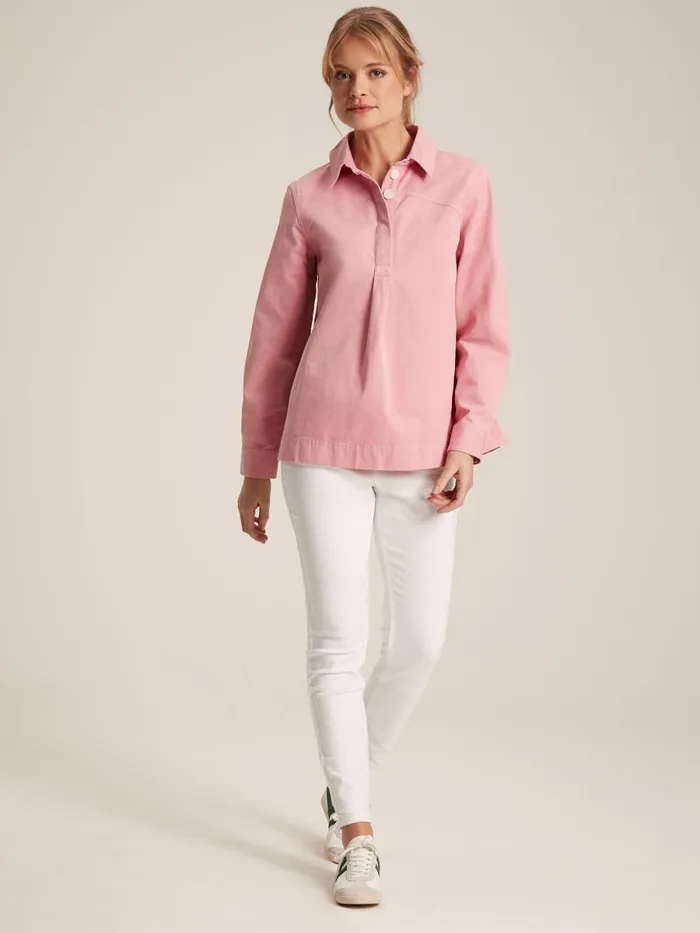 Joules Shirts and Blouses Pink Heavyweight Cotton Deck Shirt 8211 Women