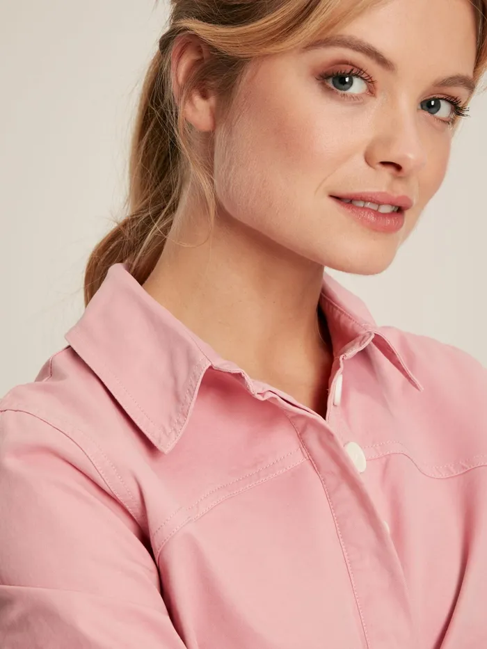 Joules Shirts and Blouses Pink Heavyweight Cotton Deck Shirt 8211 Women