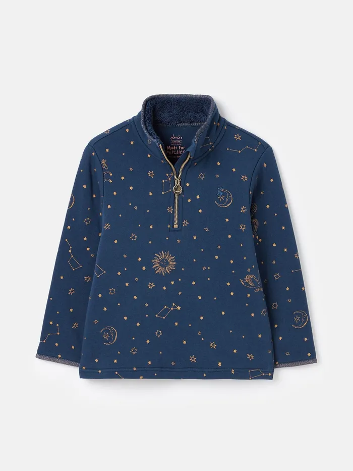 Joules Sweatshirts and Hoodies Navy Quarter Zip Printed Sweatshirt With Fleece Lining 8211 Girls Joules Sweatshirts and Hoodies Navy Quarter Zip Printed Sweatshirt With Fleece Lining 8211 Girls