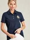 Joules Tops Blue Short Sleeve Frill Collared Polo Shirt 8211 Women