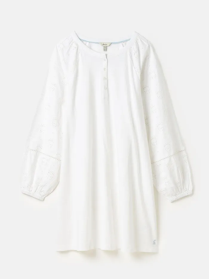 Joules Tops White BroderieJersey Tunic 8211 Women