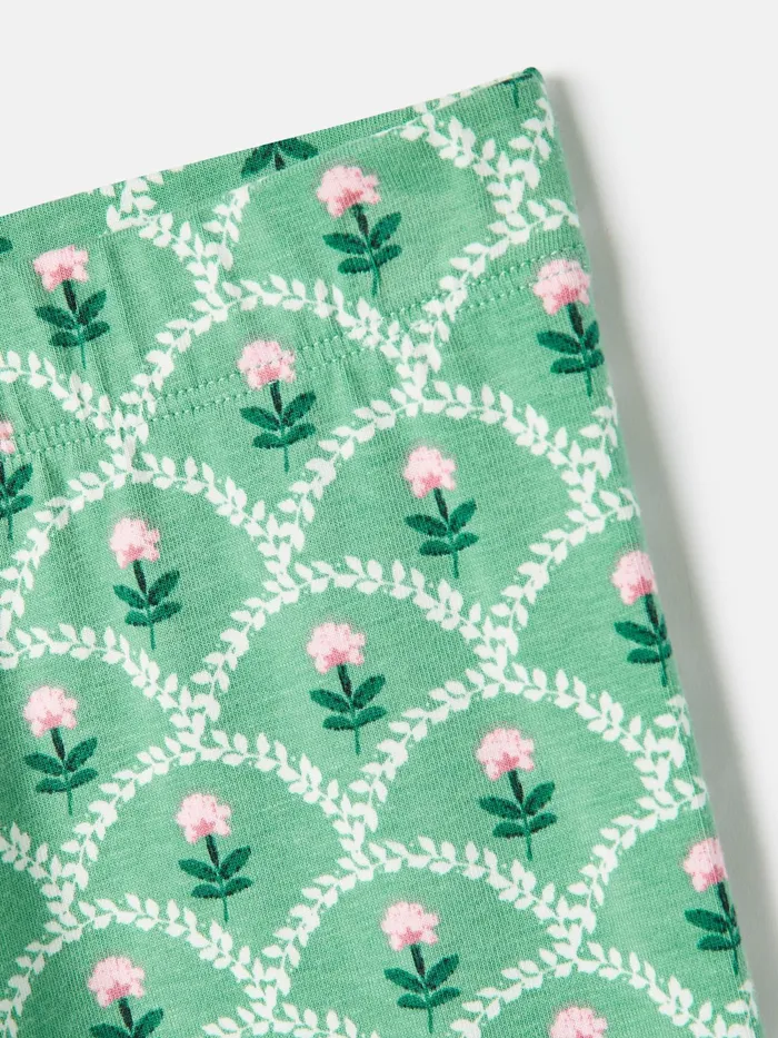 Joules Trousers and Leggings Green Floral Leggings 8211 Girls