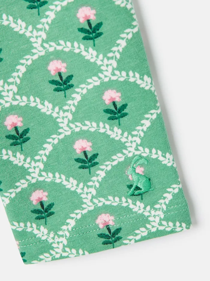 Joules Trousers and Leggings Green Floral Leggings 8211 Girls