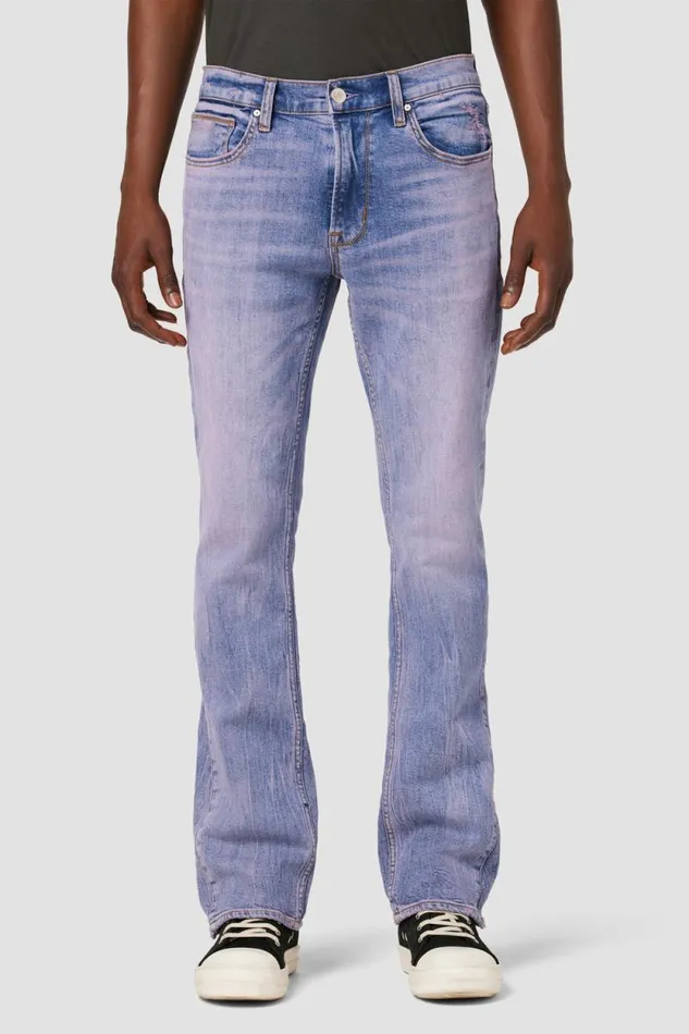 Kick Flare Men Hudson Jeans Walker Kick Flare Jean Violet