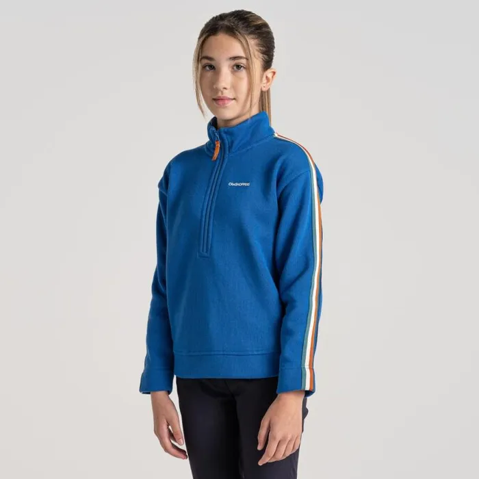 Kids Half Zip Fleece Craghoppers Kid039s Rey Half Zip Fleece Bolt Blue Kids Half Zip Fleece Craghoppers Kid039s Rey Half Zip Fleece Bolt Blue