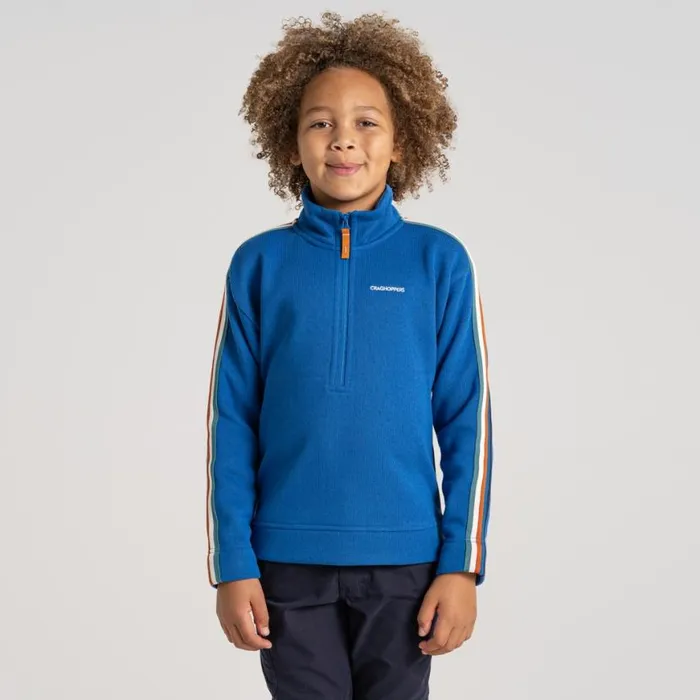 Kids Half Zip Fleece Craghoppers Kid039s Rey Half Zip Fleece Bolt Blue Kids Half Zip Fleece Craghoppers Kid039s Rey Half Zip Fleece Bolt Blue