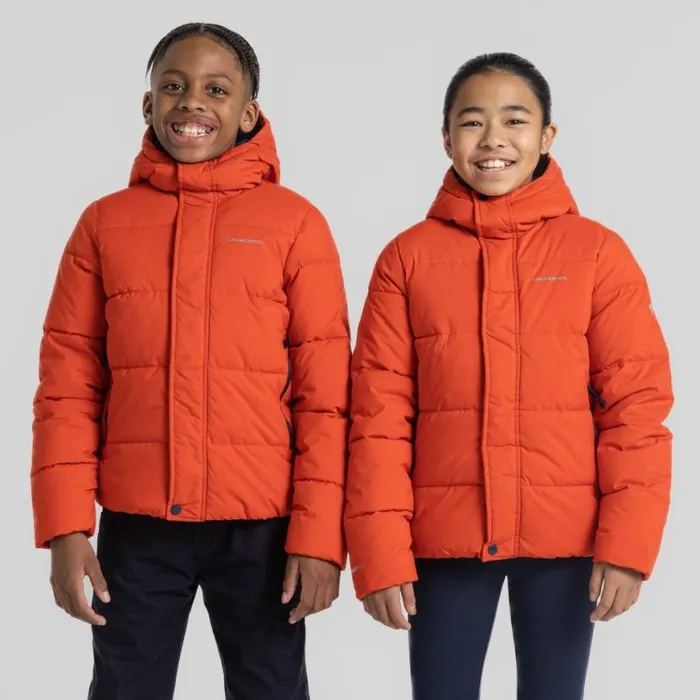 Kids Insulated Jackets Craghoppers Kid039s Brandon Hooded Jacket Macaw Red