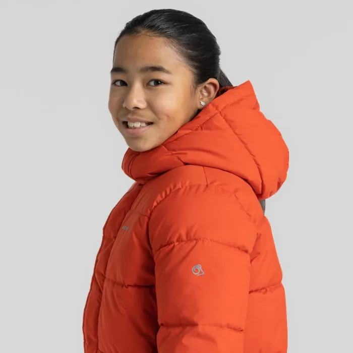 Kids Insulated Jackets Craghoppers Kid039s Brandon Hooded Jacket Macaw Red