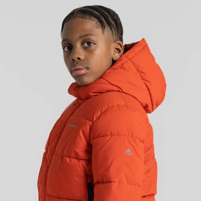 Kids Insulated Jackets Craghoppers Kid039s Brandon Hooded Jacket Macaw Red
