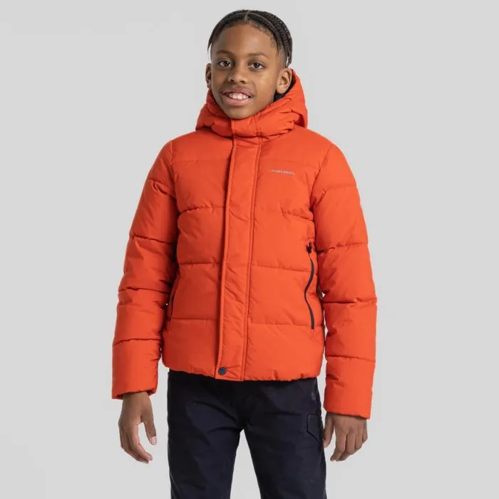 Kids Insulated Jackets Craghoppers Kid039s Brandon Hooded Jacket Macaw Red