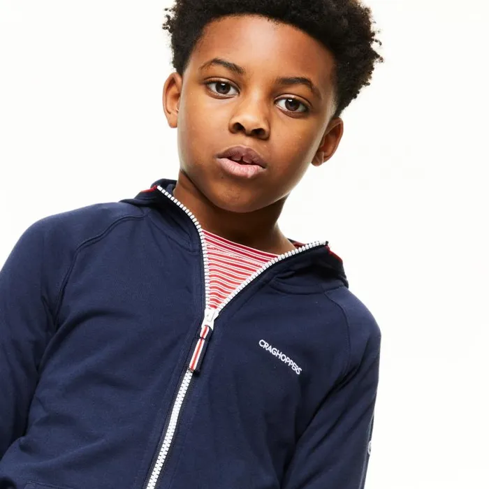 Kids Long Sleeve Craghoppers Kid039s NosiLife Symmons Hooded Jacket Blue Navy Kids Long Sleeve Craghoppers Kid039s NosiLife Symmons Hooded Jacket Blue Navy