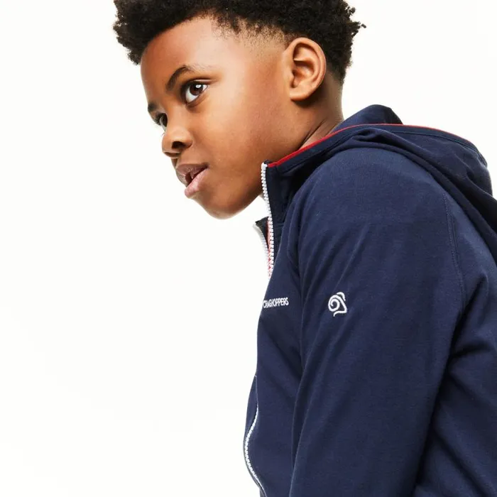 Kids Long Sleeve Craghoppers Kid039s NosiLife Symmons Hooded Jacket Blue Navy Kids Long Sleeve Craghoppers Kid039s NosiLife Symmons Hooded Jacket Blue Navy