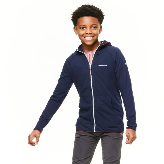 Kids Long Sleeve Craghoppers Kid039s NosiLife Symmons Hooded Jacket Blue Navy Kids Long Sleeve Craghoppers Kid039s NosiLife Symmons Hooded Jacket Blue Navy