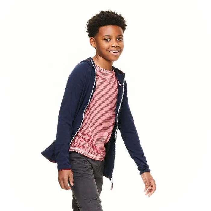 Kids Long Sleeve Craghoppers Kid039s NosiLife Symmons Hooded Jacket Blue Navy Kids Long Sleeve Craghoppers Kid039s NosiLife Symmons Hooded Jacket Blue Navy