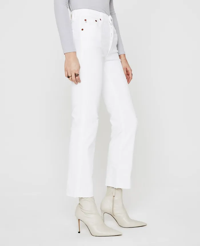 Kinsley Authentic White Destructed Women AG Jeans Denim Kinsley Authentic White Destructed Women AG Jeans Denim