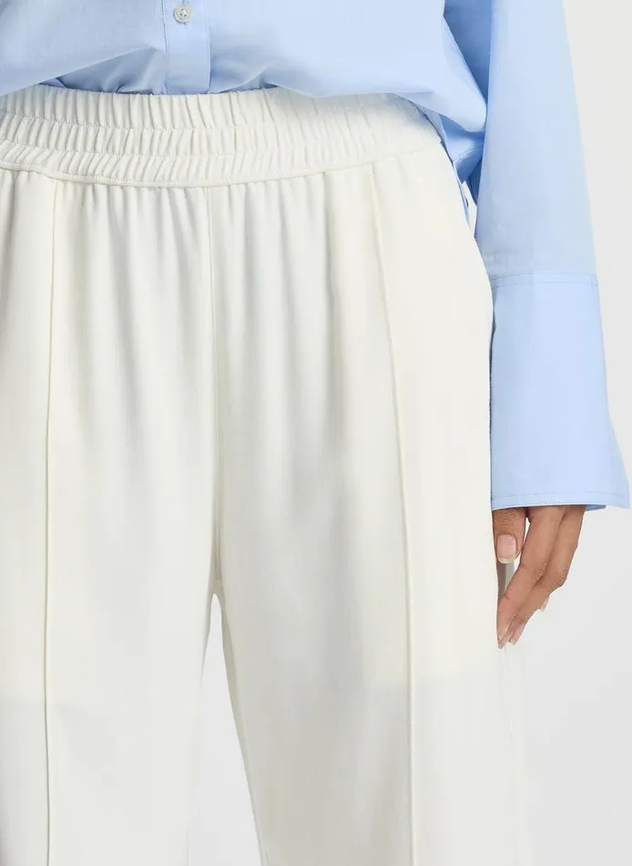 Knitwear Women ALC Travis Twill Track Pant Bone Knitwear Women ALC Travis Twill Track Pant Bone